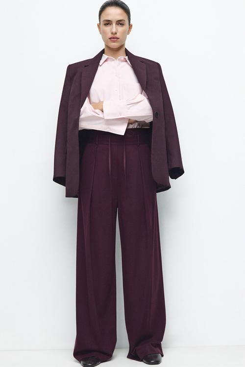 Trousers salitre - dark red