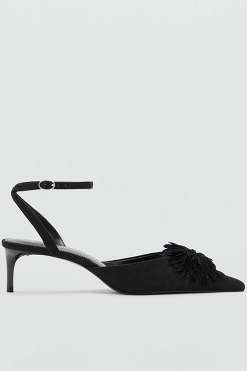 Pom ankle strap - black