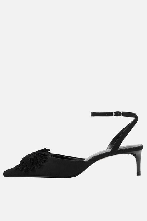 Pom ankle strap - black