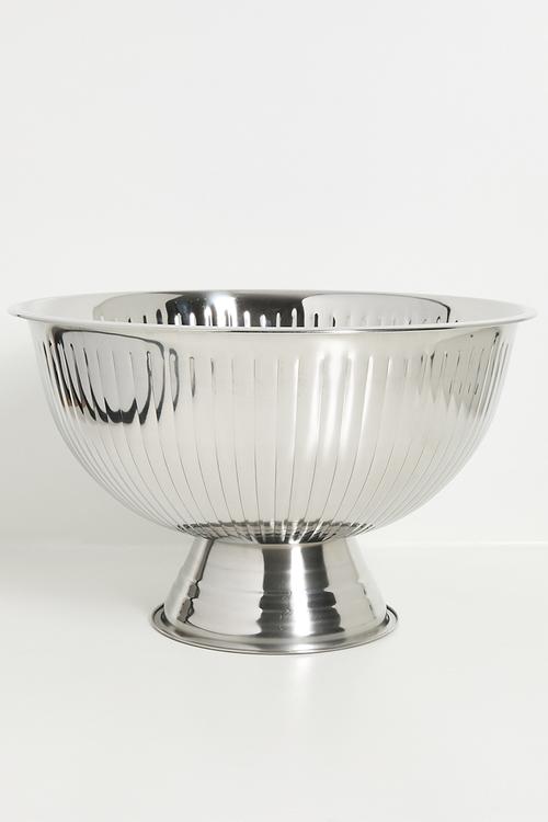 Lark stainless steel champagne bucket - silver