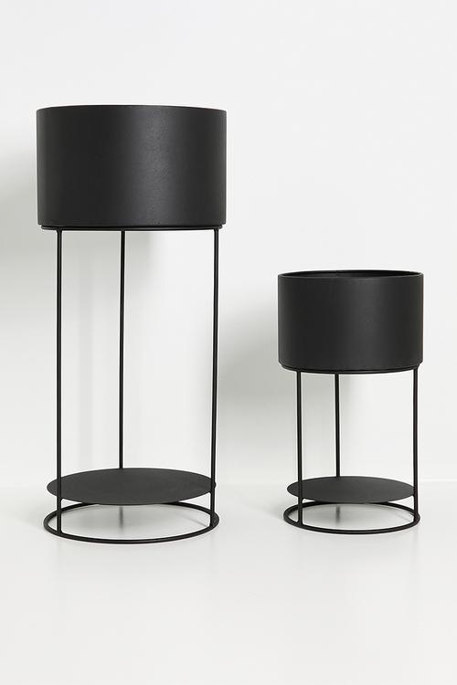 Rio planter set of 2 - Black