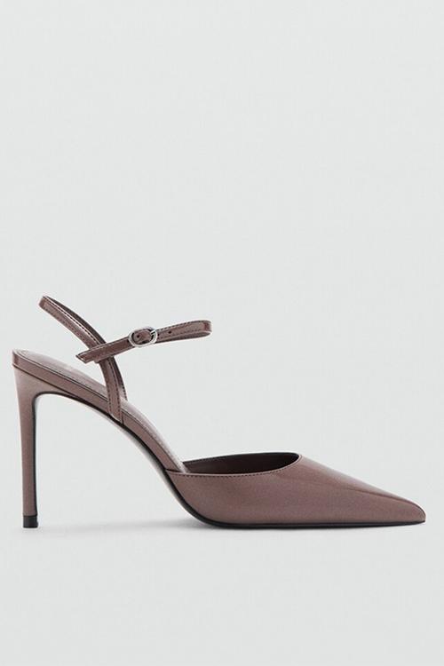 Glitty ankle strap - light brown