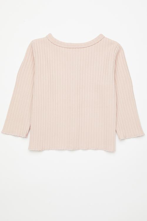 Cardigan-style top - pastel pink