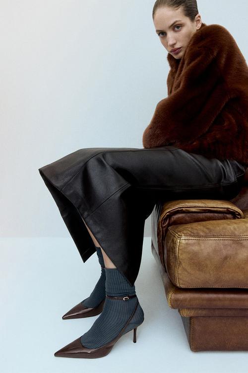 Neko ankle strap - dark brown