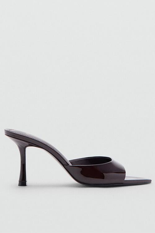 Pepygr mule heel - dark red
