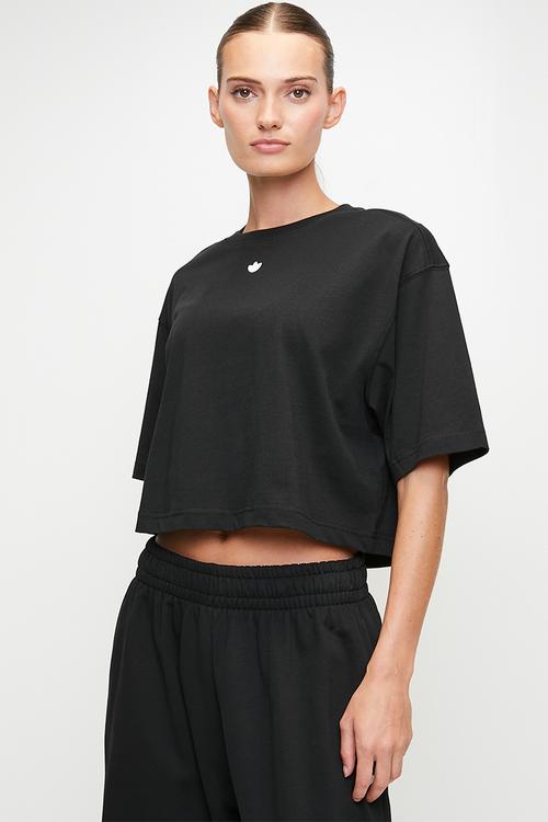 Ess Crop Tee W S26 - Black