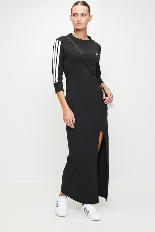 W 3S crew dress - Black