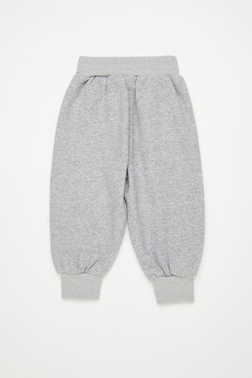 Bear embroidered sweatpants - grey