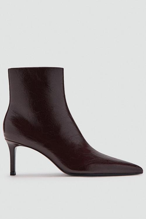 Valle ankle boot - dark red