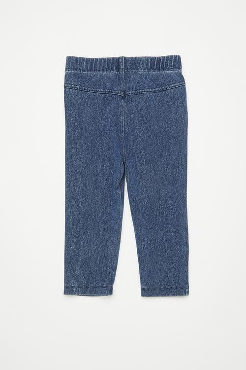 Skinny jeans with faux pockets - blue