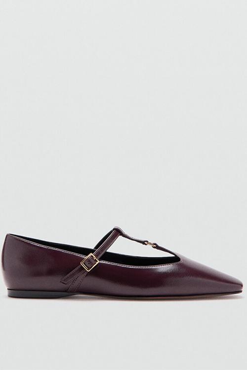 Loto mary jane pump - dark red