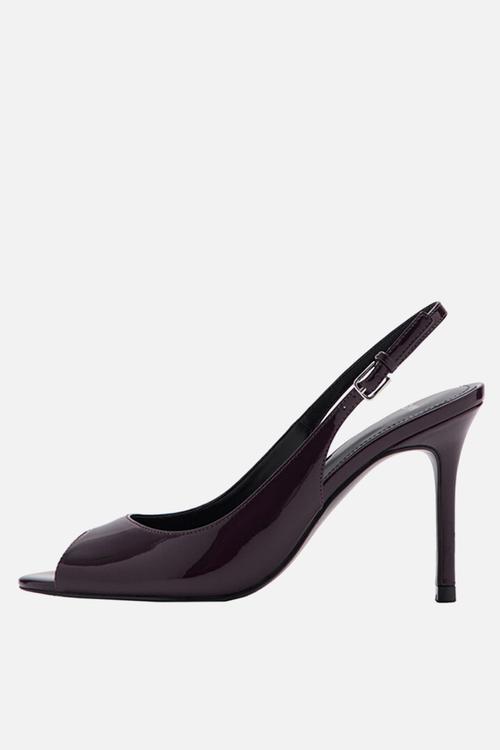 Moet slingback - dark red