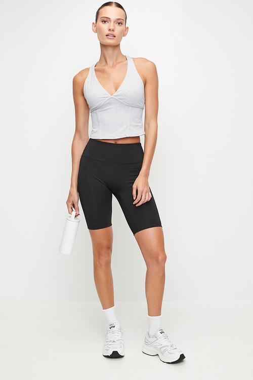 Ultra Soft Contour Tank - Light Grey Marle