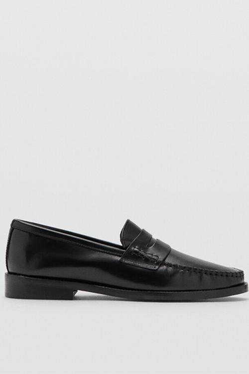 Luisa leather loafer - black