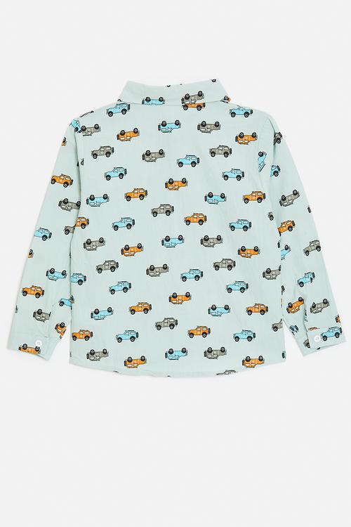 Off-roader aop shirt - calm green