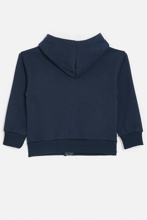 Zip thru hoodie - navy blue