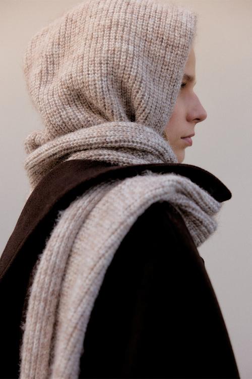 Noto scarf-medium brown