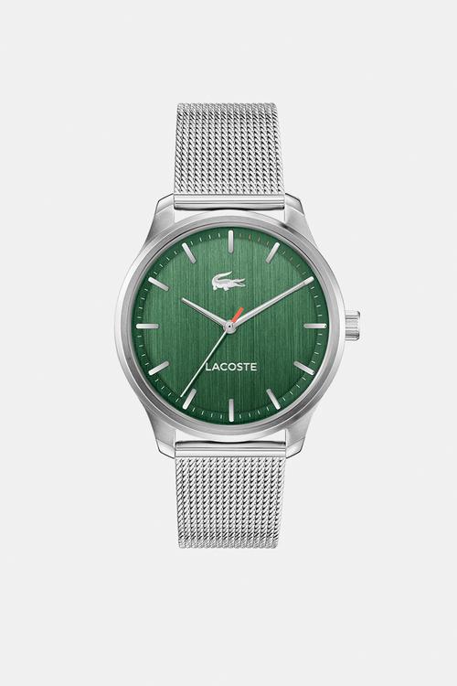 2011374 Lacoste Lisbon Watch - Silver/Green