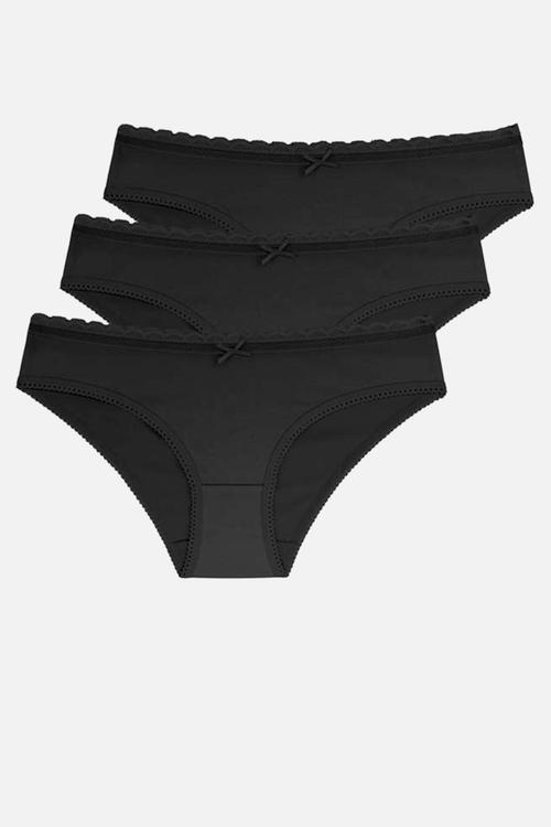 Naomi-3pp brief classic - black/black/black