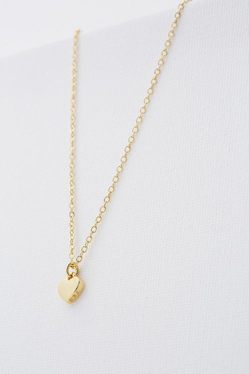 Hara tiny heart pendant necklace-gold