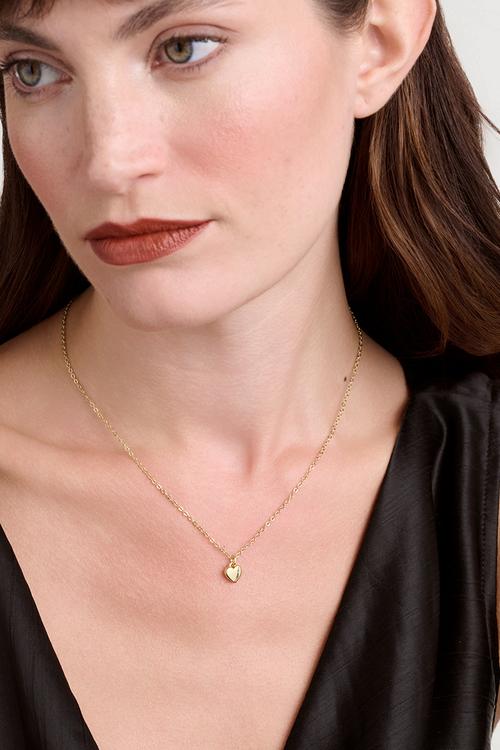 Hara tiny heart pendant necklace-gold