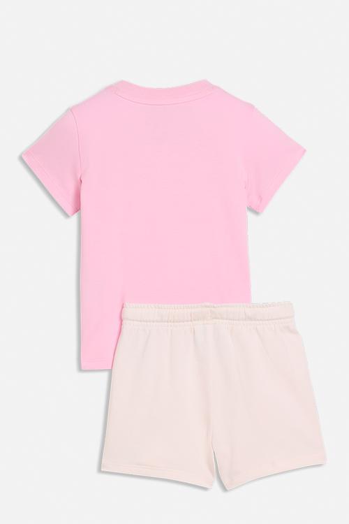Minicats Ess Tee And Shorts Set Inf - Pink Shimmer