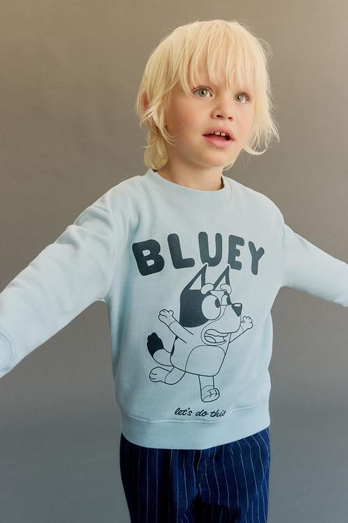 Printed sweatshirt - light blue bluey 