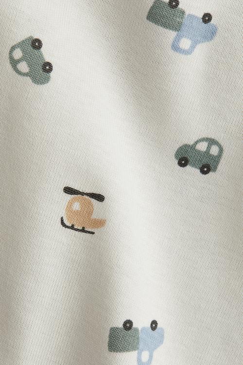 2-Pack long-sleeved bodysuits - dusty green vehicles