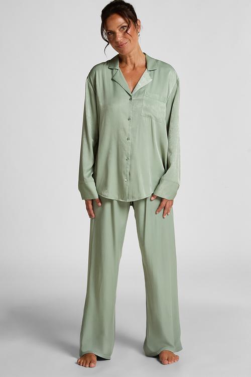 Pant satin ayla - iceberg green