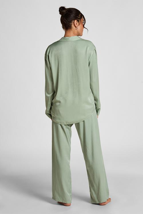 Pant satin ayla - iceberg green