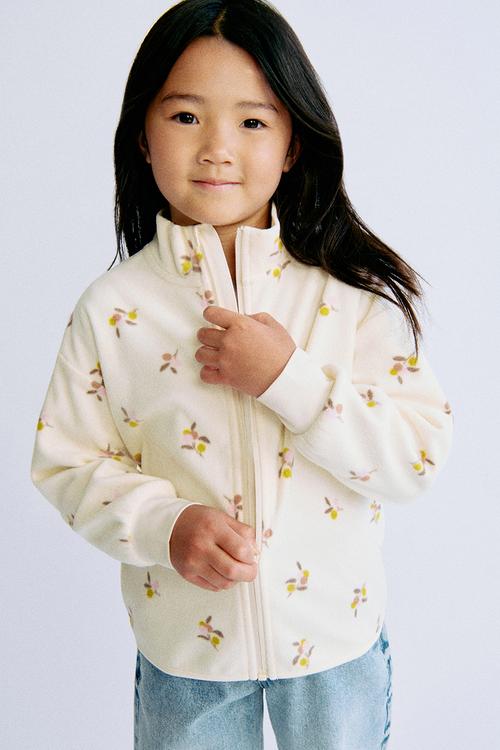 Fleece jacket - cream berries
