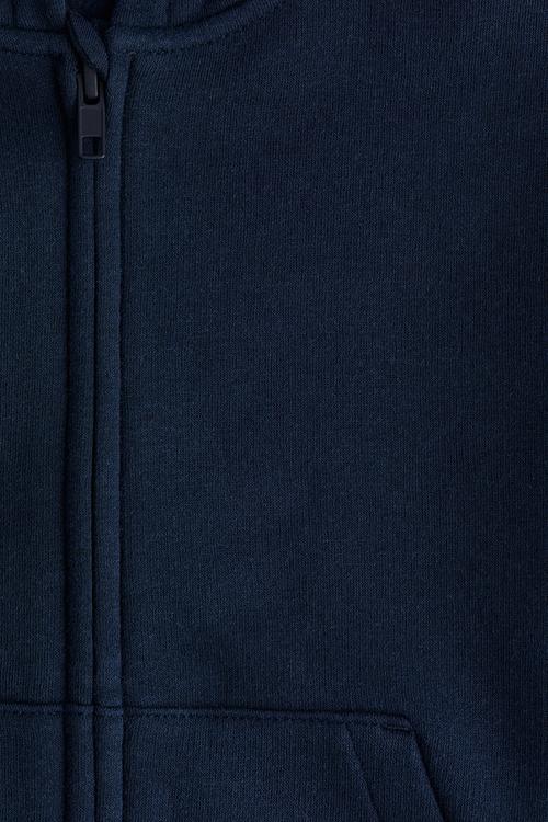 Oversized zip-through hoodie - dark blue