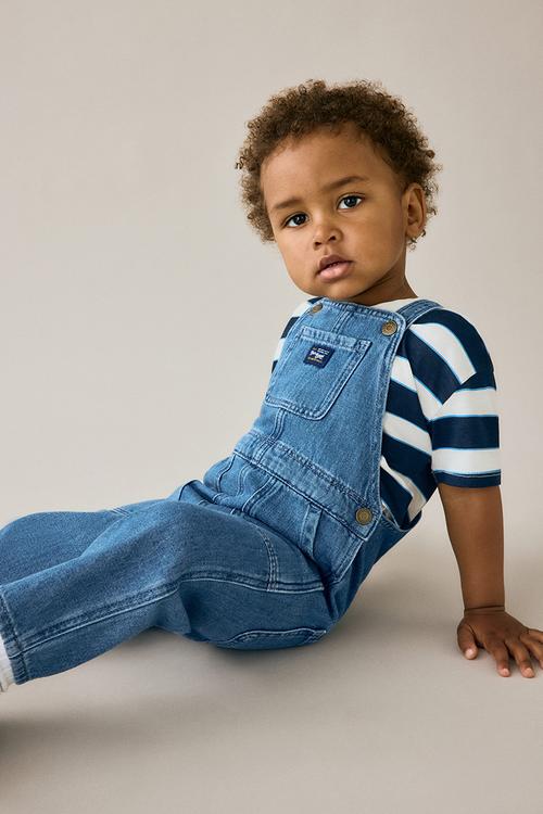 Denim dungarees - denim blue 