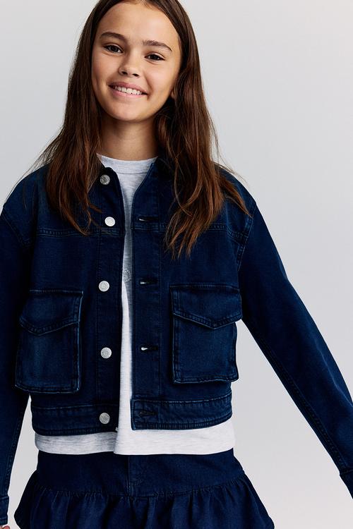 Cotton denim jacket - blue