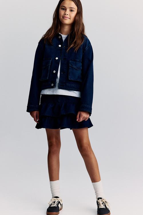 Cotton denim jacket - blue