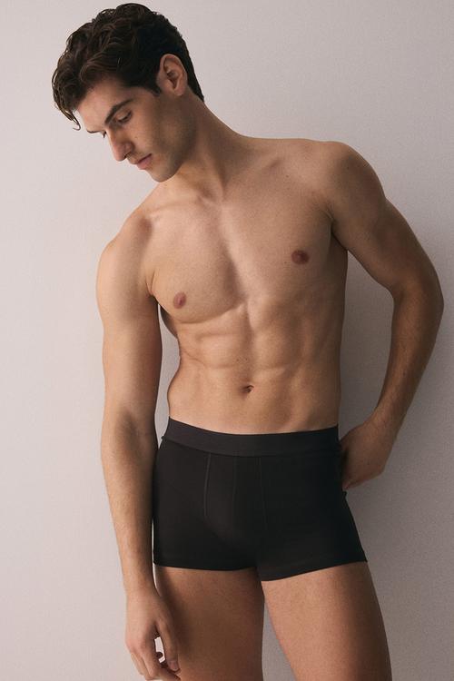 3-Pack short trunks with lycra® - green/beige/brown
