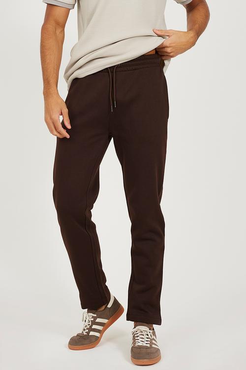 Straight Leg Joggers - Bitter Chocolate