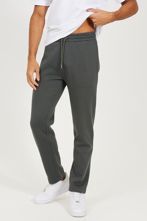 Straight Leg Joggers - Forest Green