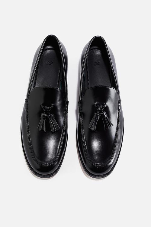 Tasselled loafers - black