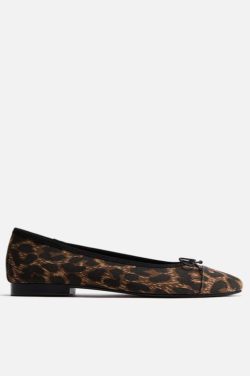 Ballet pumps - brown/leopard print