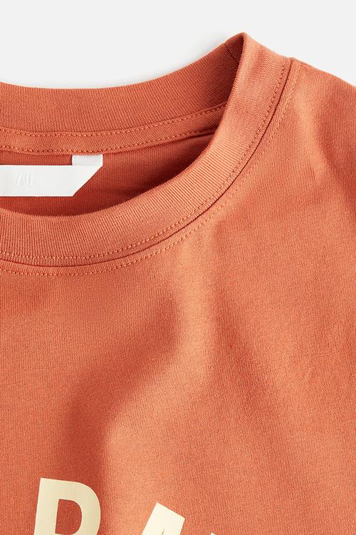 Printed t-shirt - orange paris
