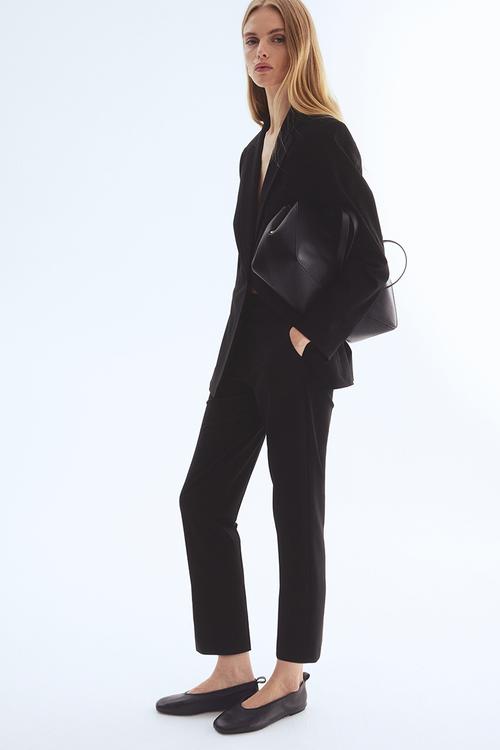 Cigarette trousers - black