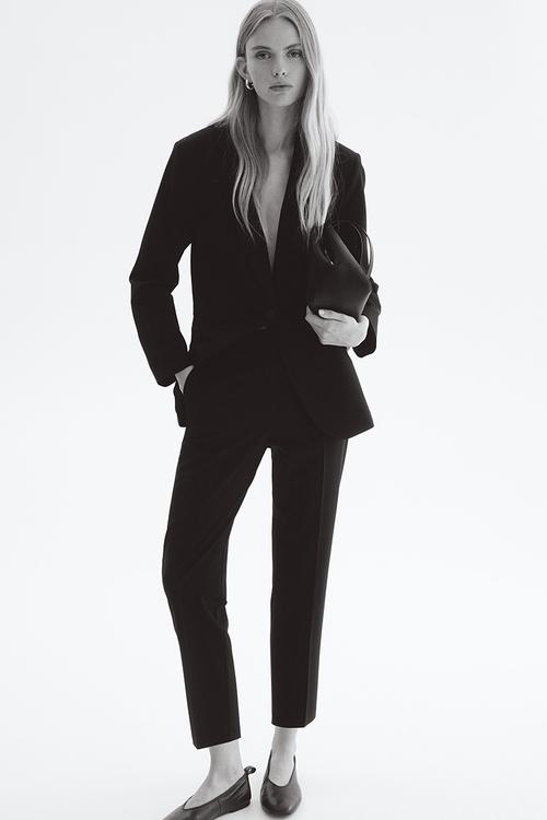 Cigarette trousers - black