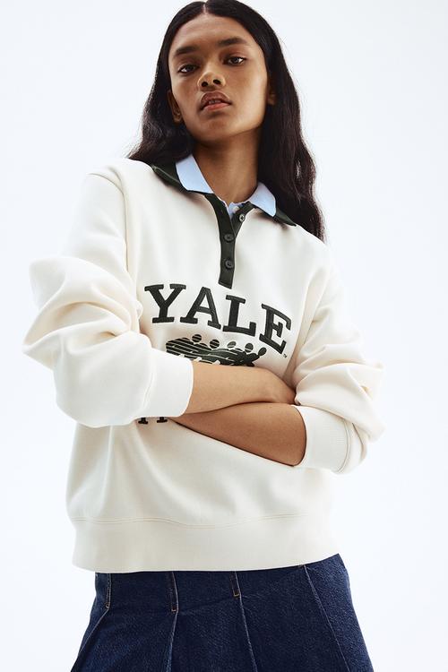 Polo sweatshirt - white yale 