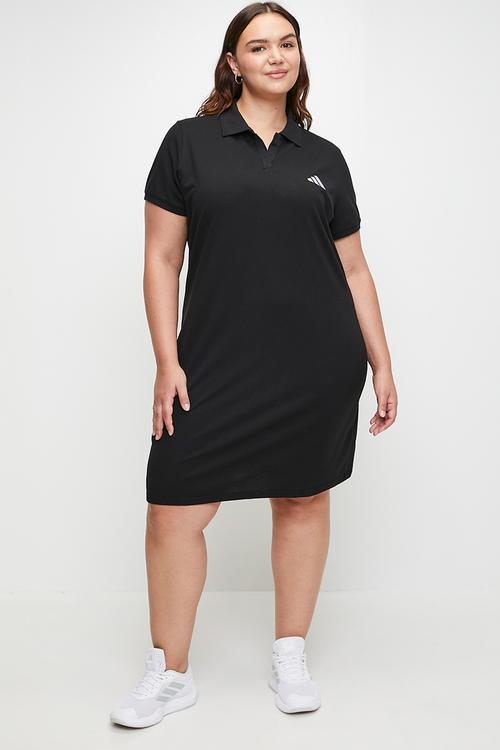 Plus w fit dress - black