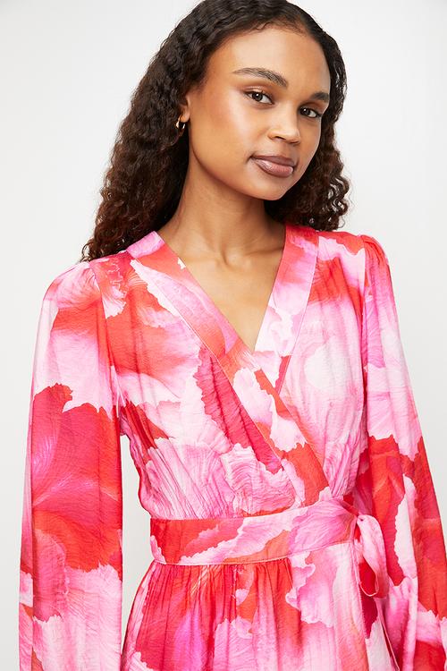 Mini dress - Pink floral 
