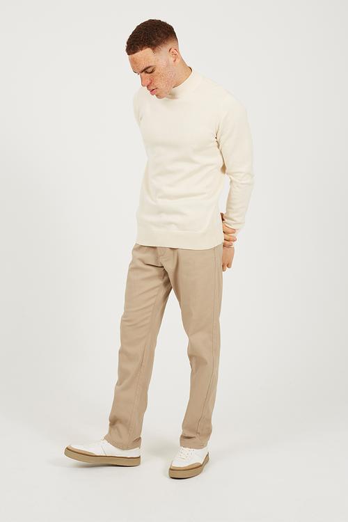 Turtle Neck Jumper - Oatmeal