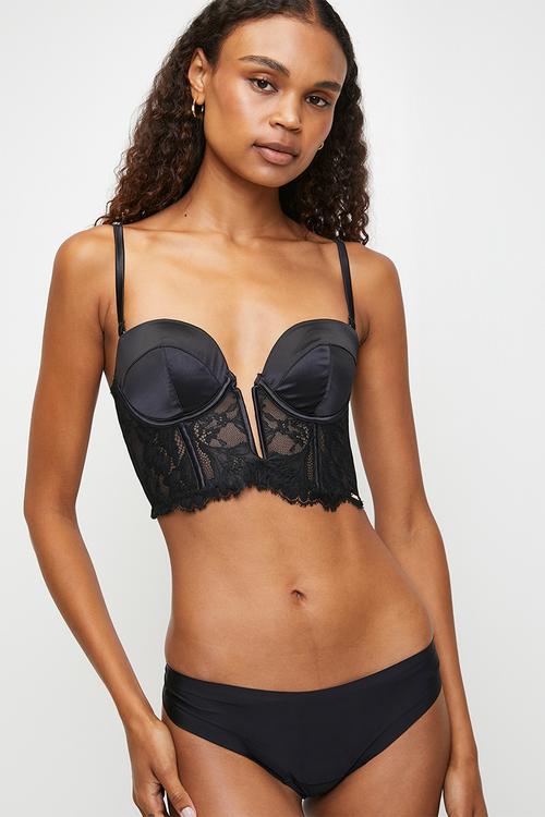 Grace mini bustier - caviar