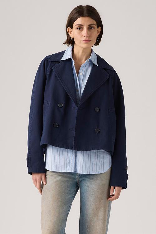 Bree crop swing trench - blues