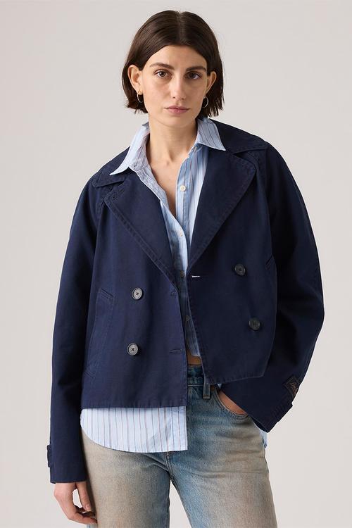 Bree crop swing trench - blues